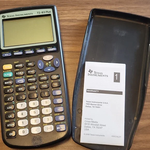 Texas Instruments TI-83 Plus Black Graphing Calculator - Picture 2 of 3
